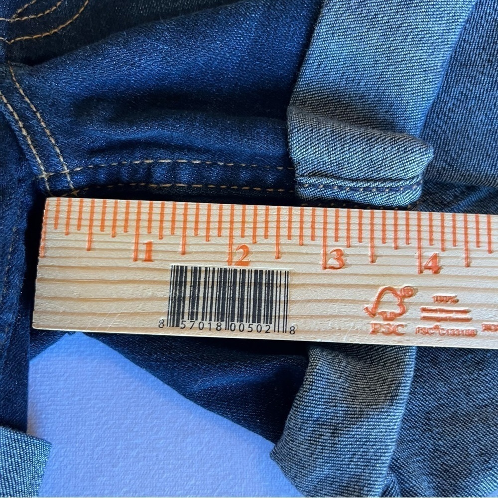 Hudson Mid Rise Dark Wash Denim Shorts Size 27 - Picture 5 of 8